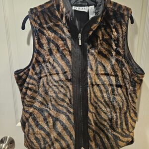 HART Animal Print Fleece Vest